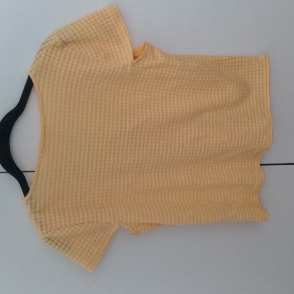 Madewell Gingham Now Yellow Top - Picture 2 of 6